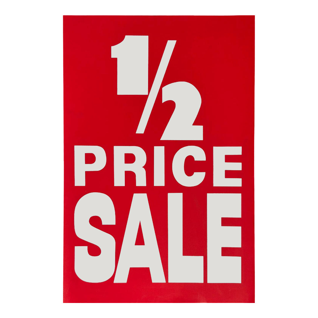 1/2 Price Sale Poster