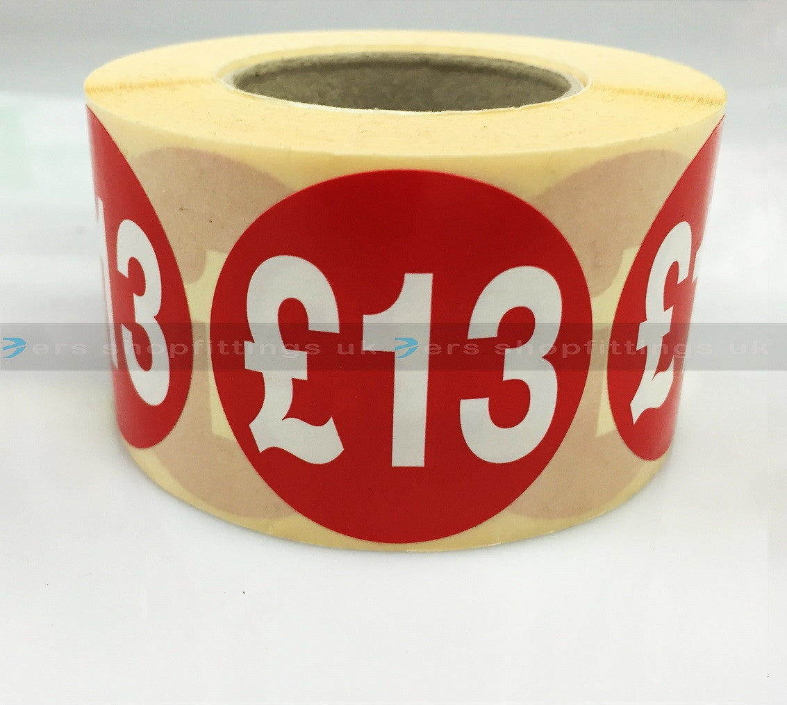 £13 Round Sale Stickers