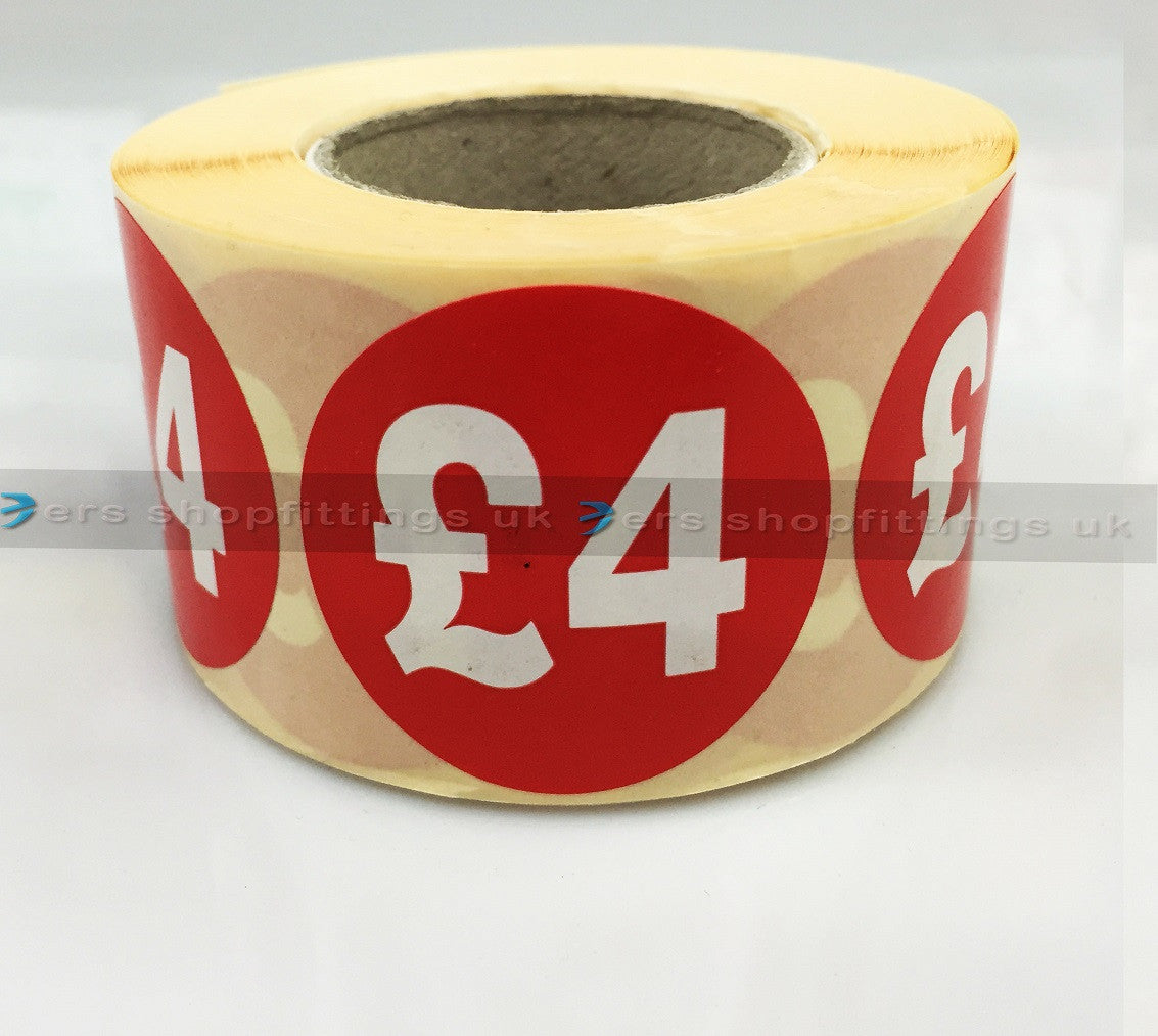 £4 Round Sale Stickers
