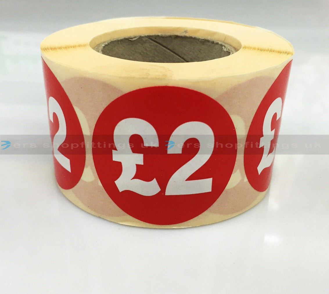 £2 Round Sale Stickers