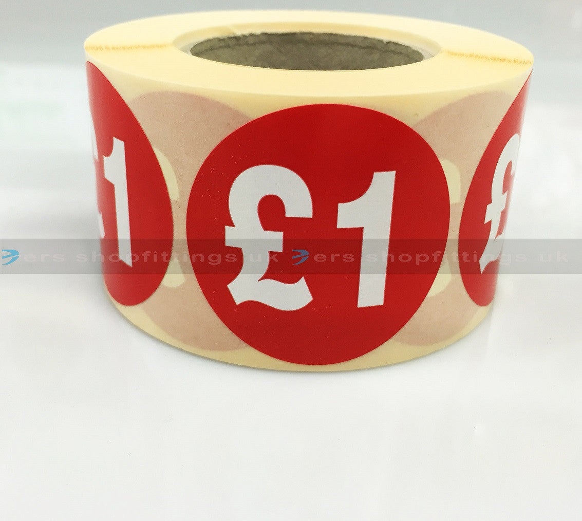 £1 Round Sale Stickers