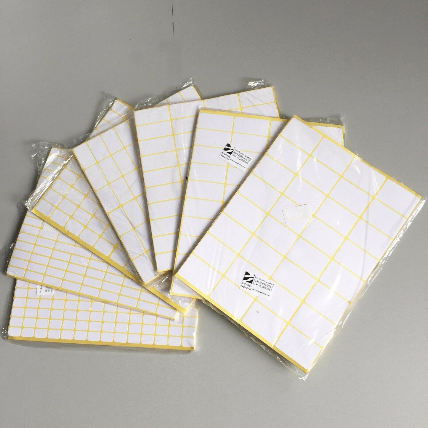 White Plain Sticky Labels