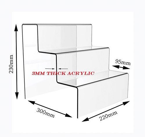 3 Step Acrylic Display Stand