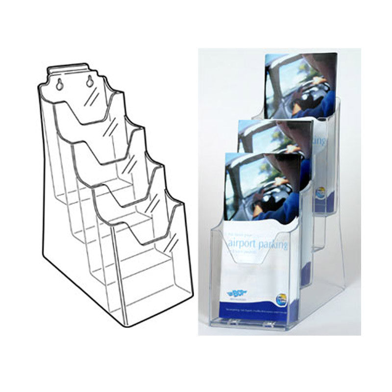 Multi-Tier Leaflet Holder 3 in 1 - 1/3 A4