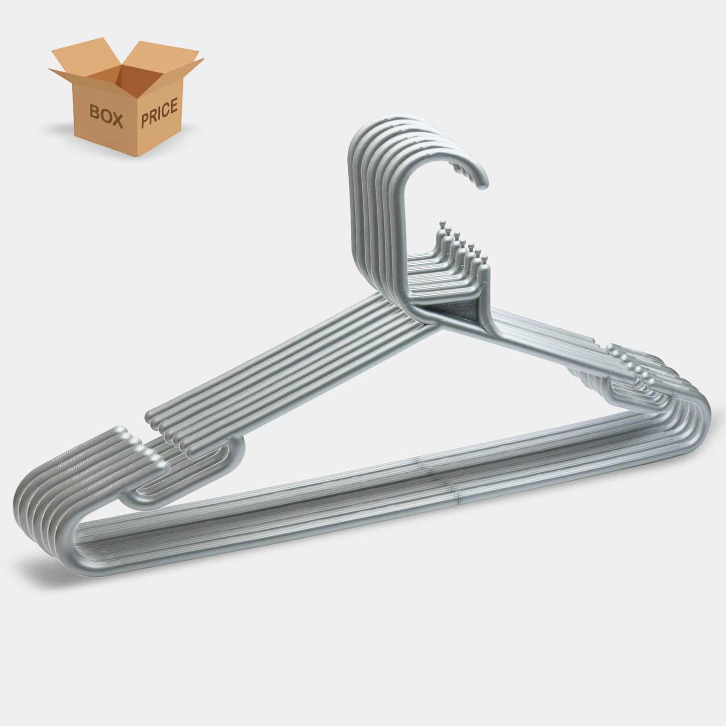 Silver Adult Plastic Hangers