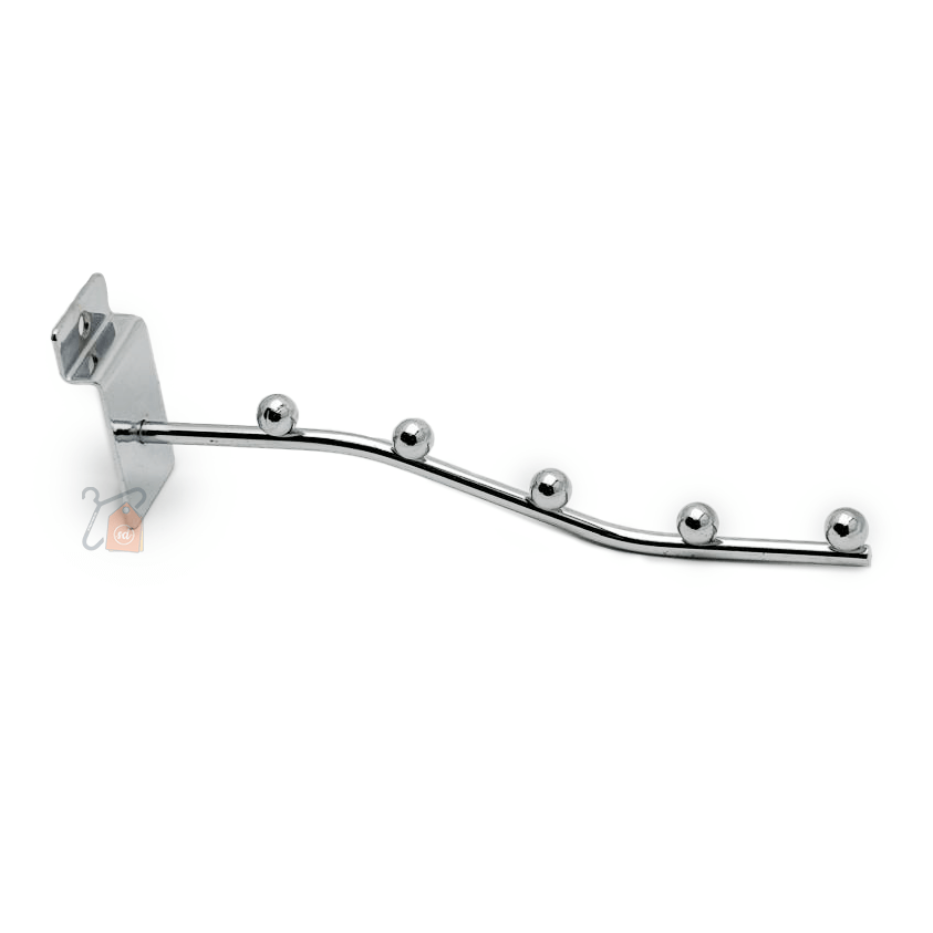 Slatwall 5 Ball Sloping Arm
