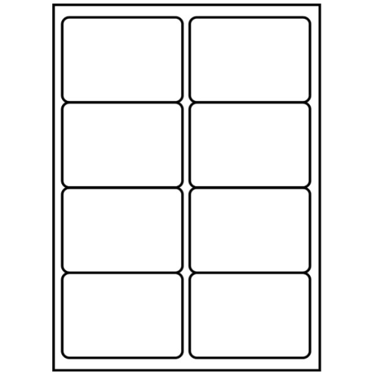 White Plain Sticky Labels