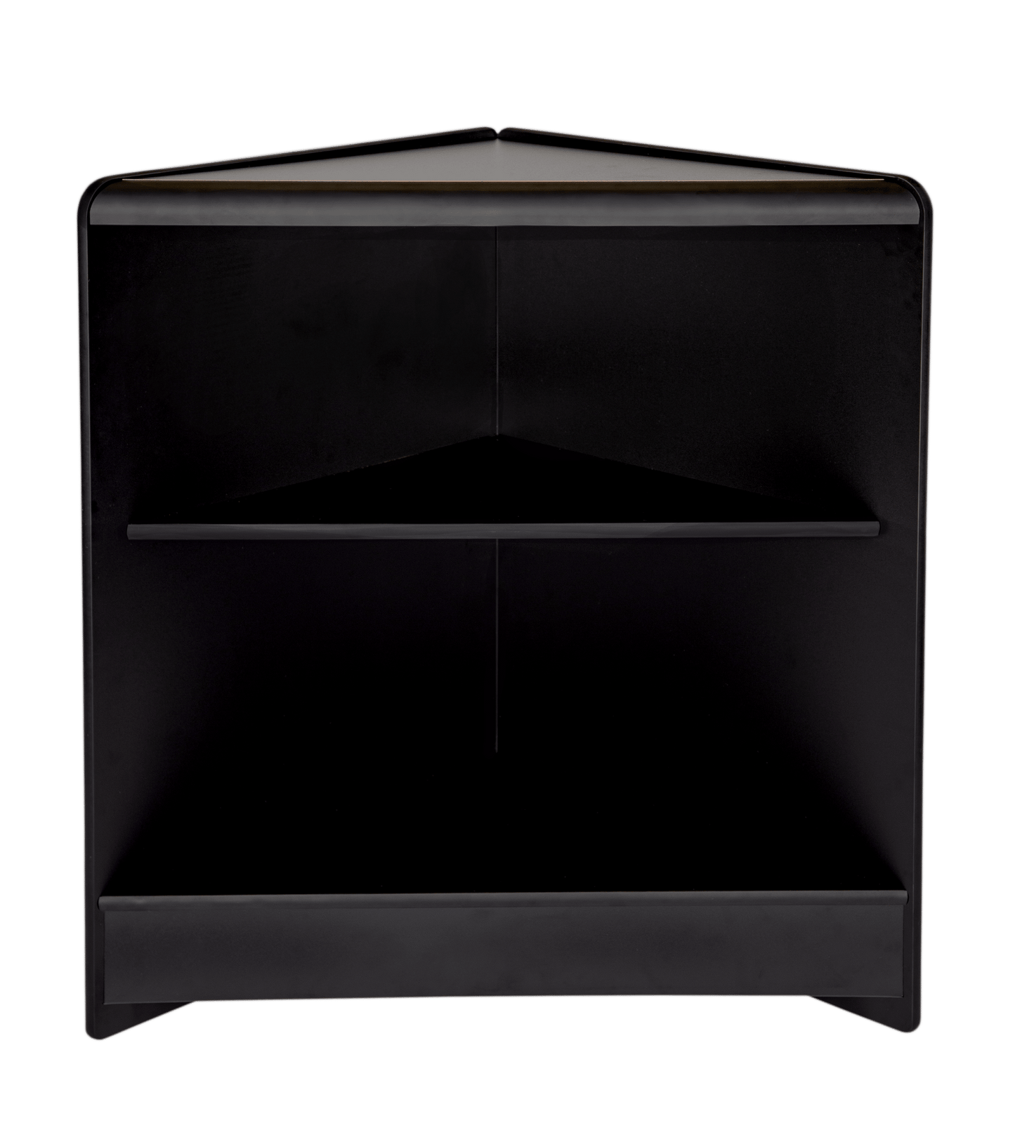 Triangular Display Corner Unit - White, Maple & Black