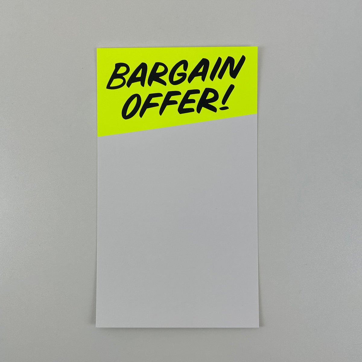 Bargain Offer Sale Cards