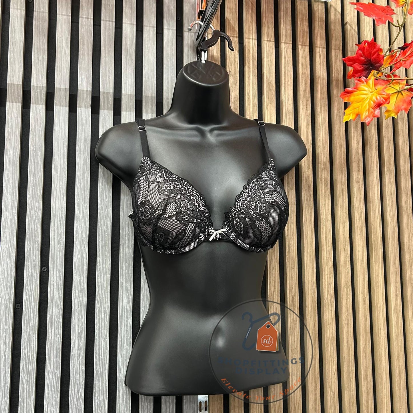 Female Black Hanging Mannequin Half Body