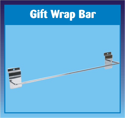 Slatwall Gift Wrap Bar