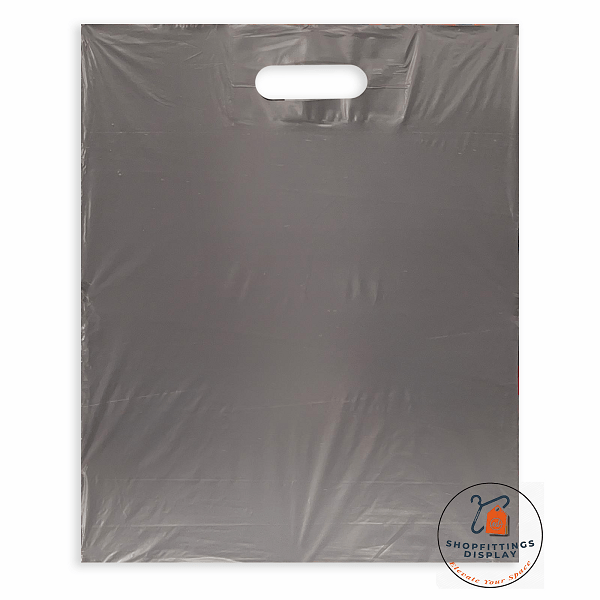 Grey Plastic Carrier Bags