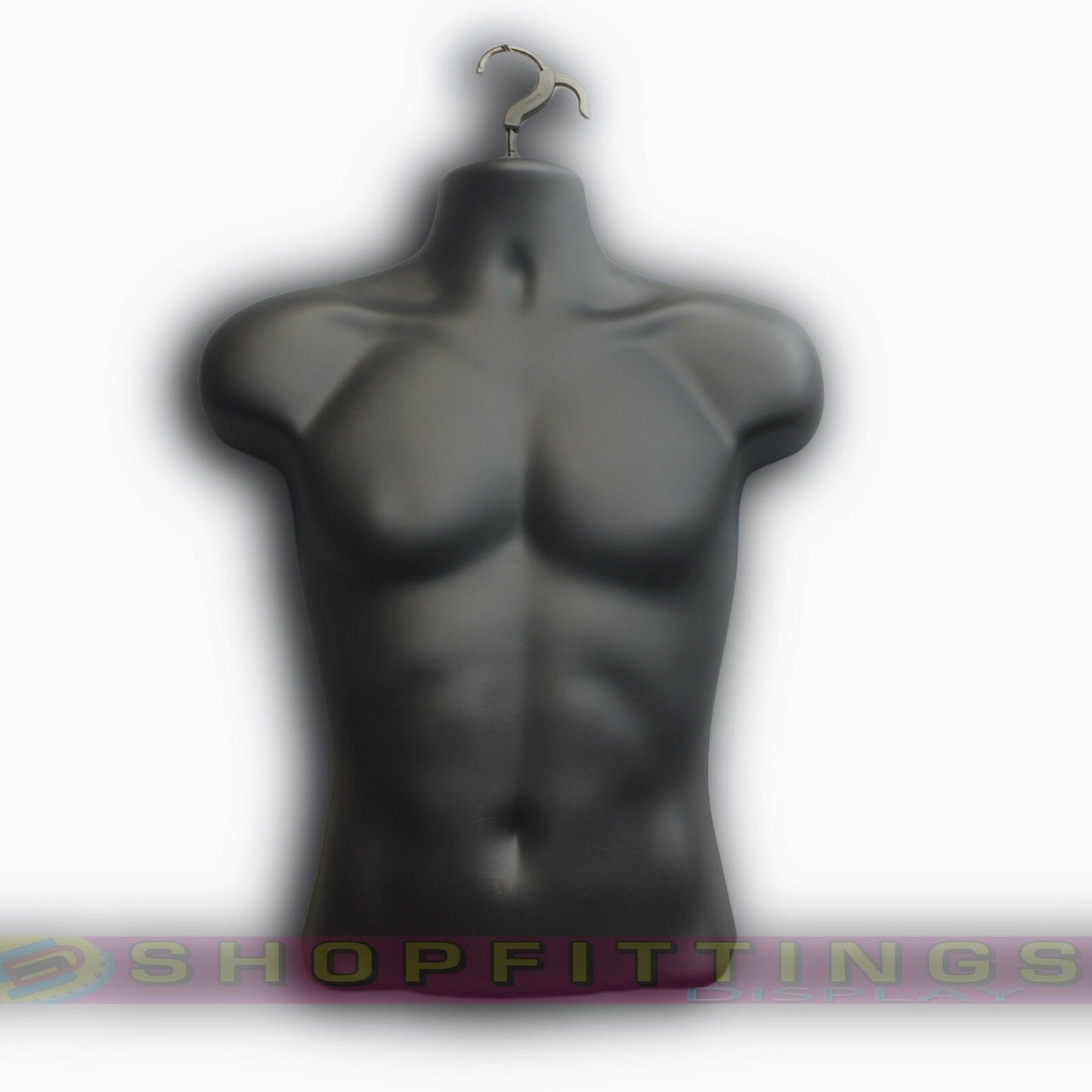 Male Black Hanging Mannequin Half Body