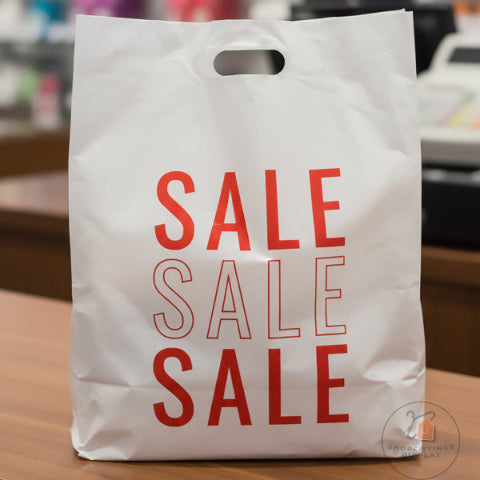 SALE Printed Plastic Carrier Bags