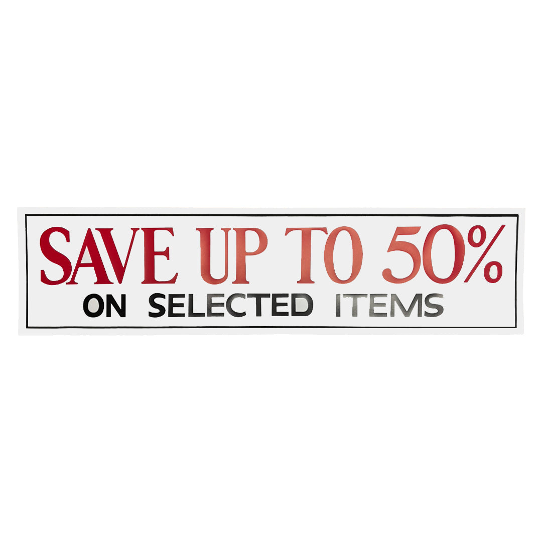 Half Price Sale Now On Poster