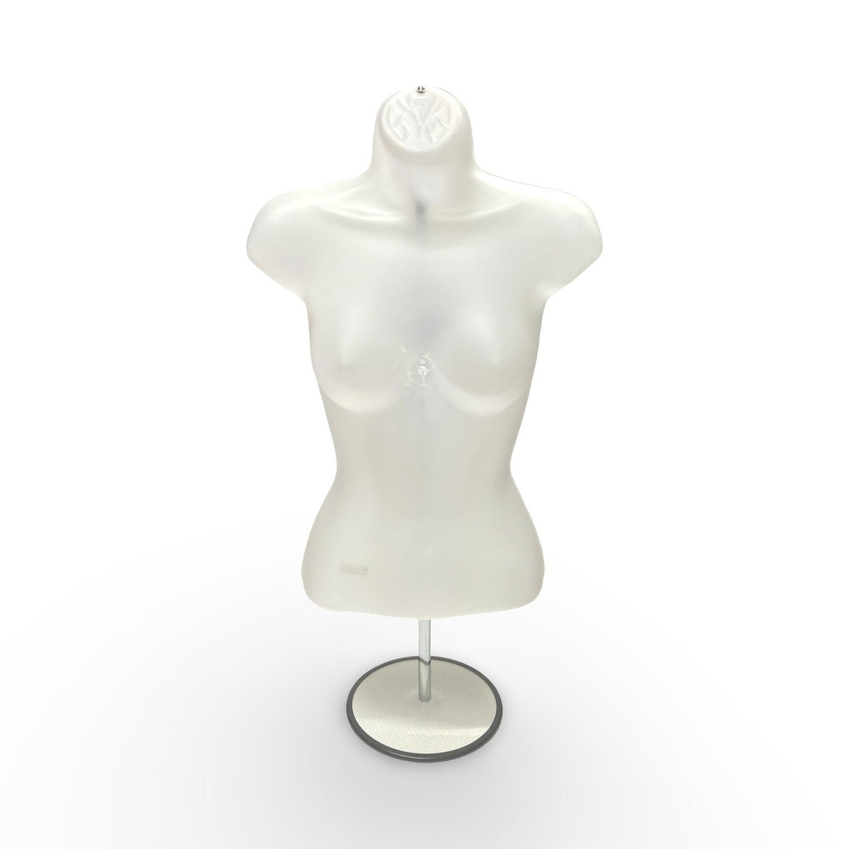 Female Semi-Clear Mannequin Body with Adjustable Stand