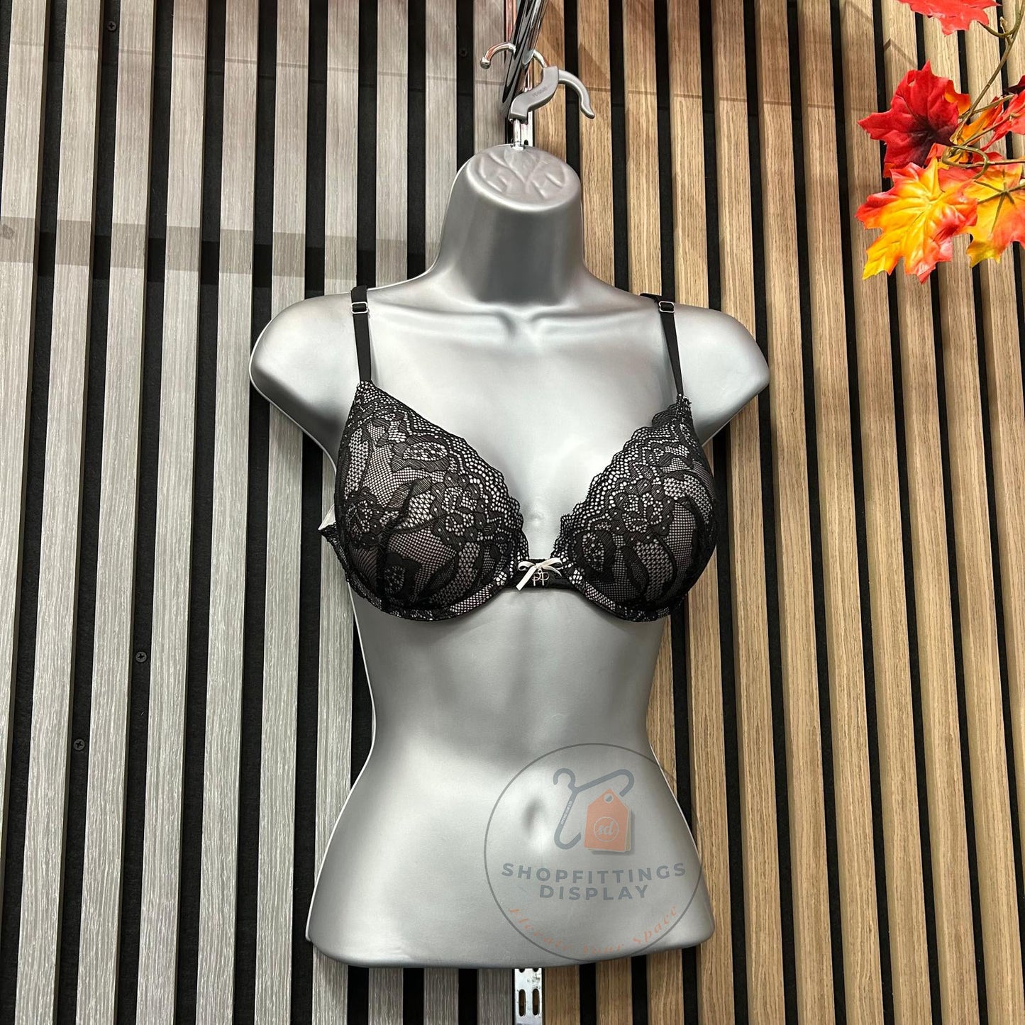 Female Silver Hanging Mannequin Half Body