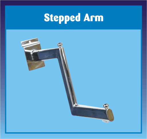 Slatwall Stepped Arm