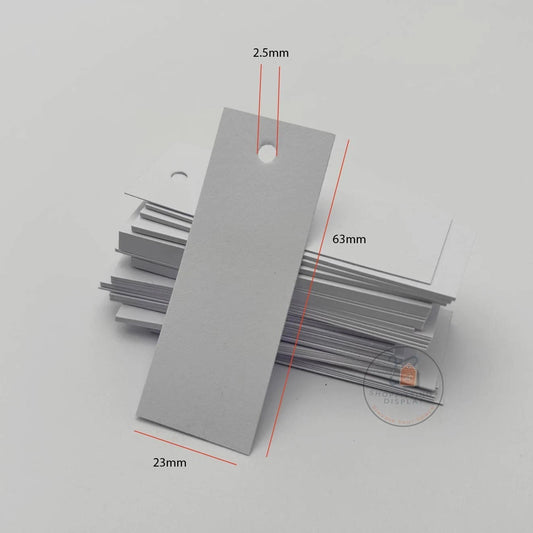 Unstrung Plain White Tags