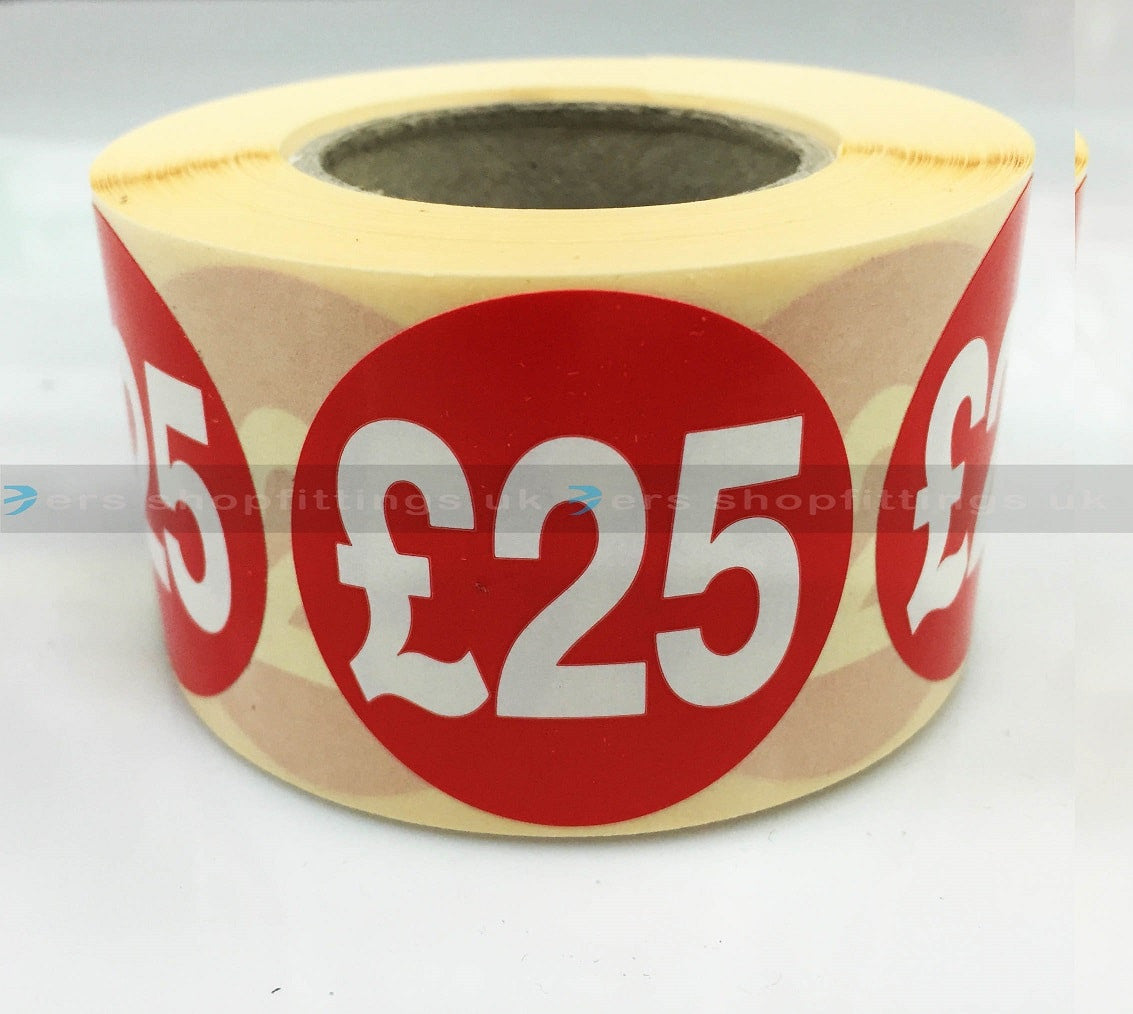 £25 Round Sale Stickers