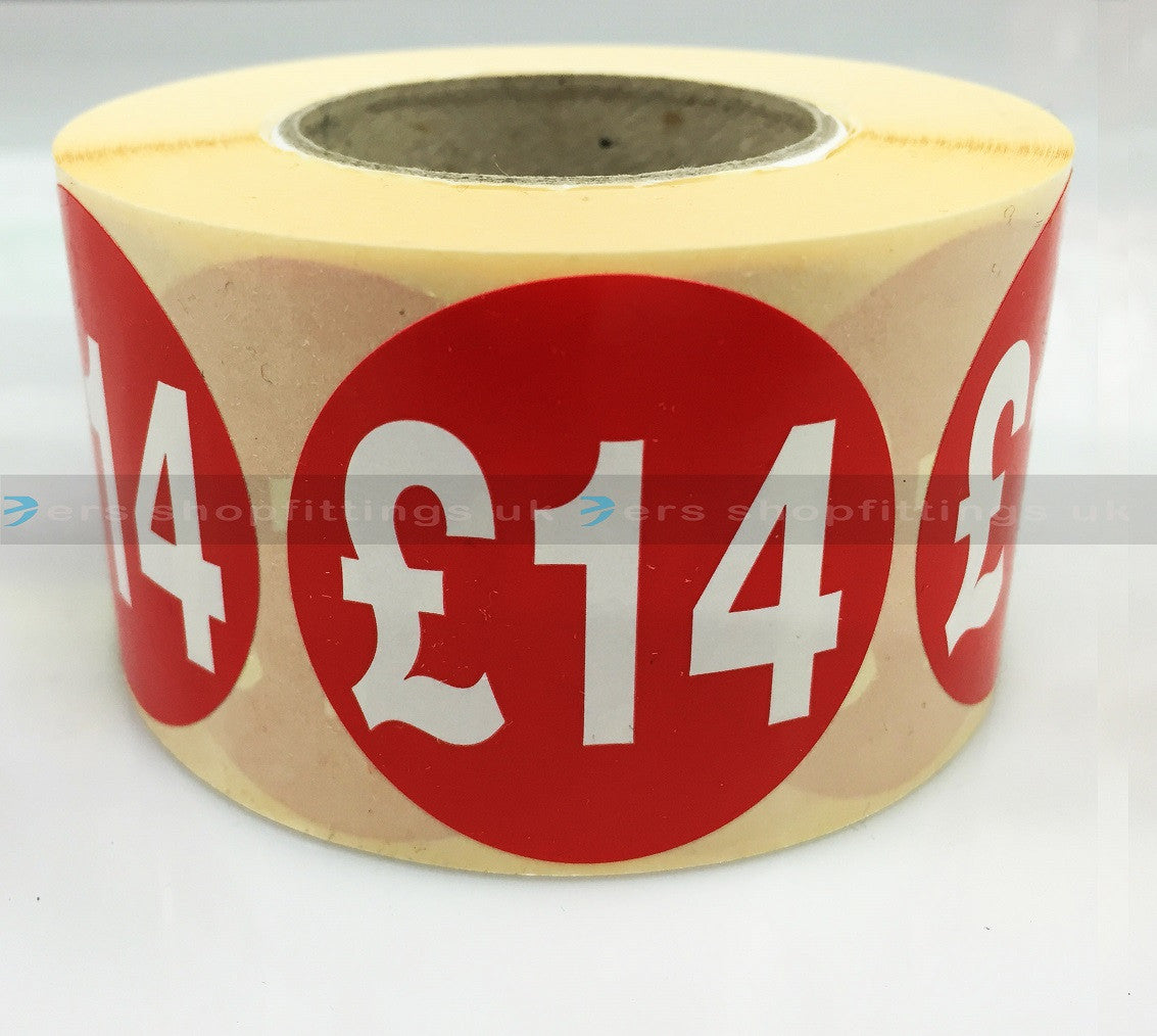 £14 Round Sale Stickers