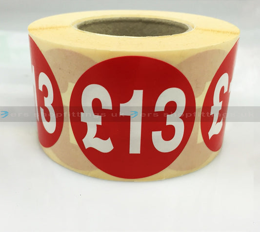 £13 Round Sale Stickers