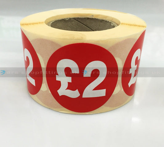 £2 Round Sale Stickers
