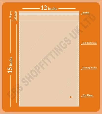 Clear Plastic Resealable Packing Bags