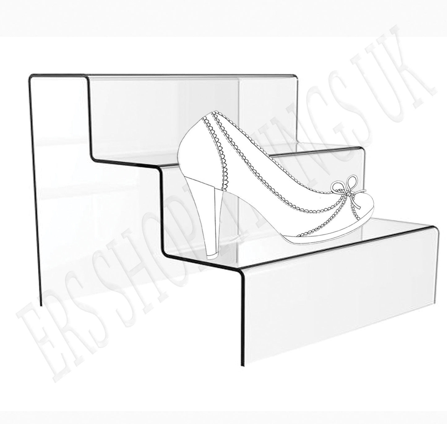 3 Step Acrylic Display Stand