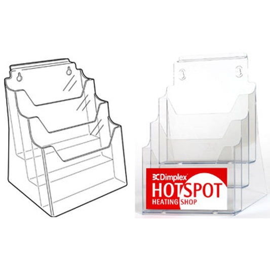 Multi-Tier Leaflet Holder 3 in 1 - A4