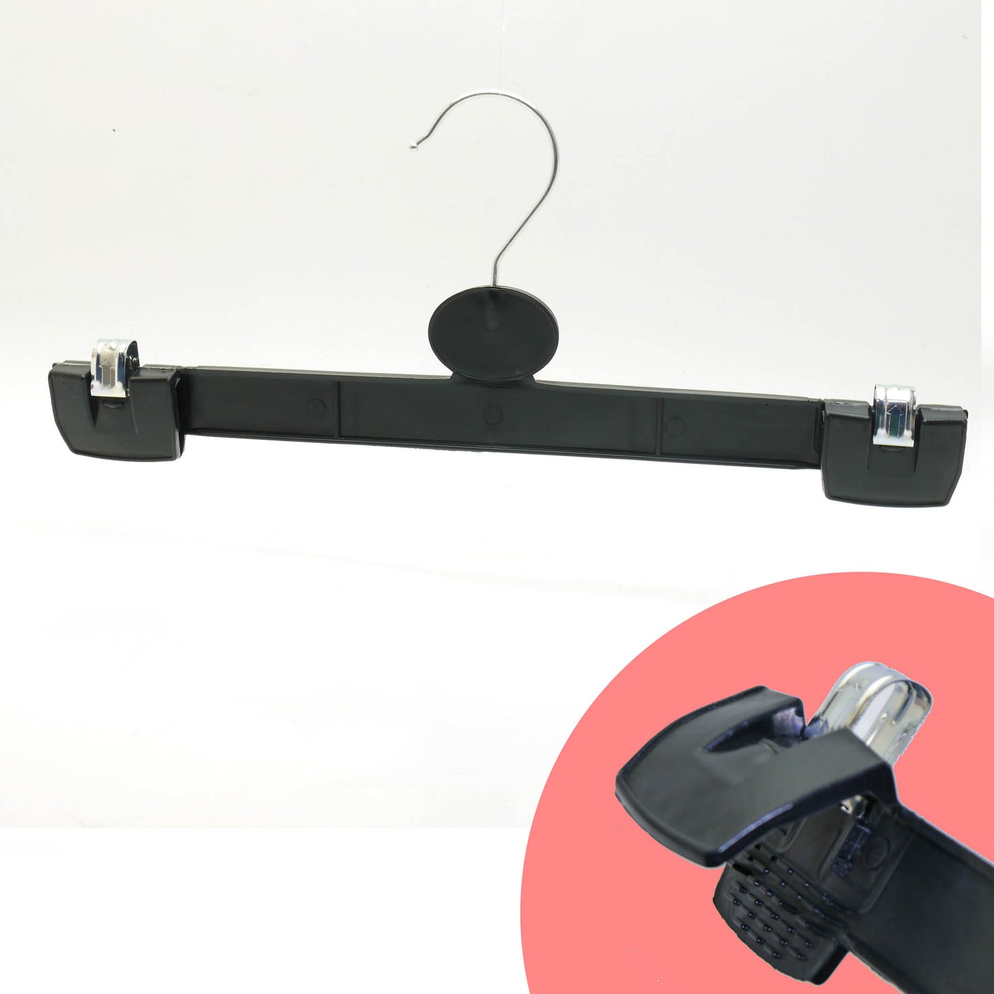 Black Plastic Clip Hangers