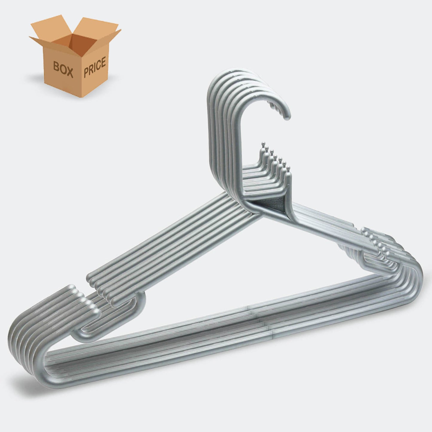 Silver Child Plastic Hangers