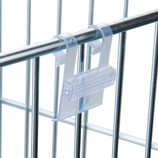 SuperGrip Wire Basket Sign Holders