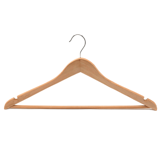 Wooden Hanger with Bar