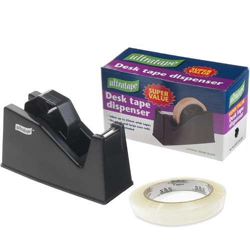 ULTRATAPE 25mm Black Tape Dispenser