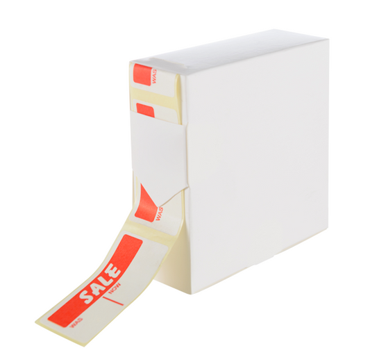 Sale Was Now Rectangular Stickers