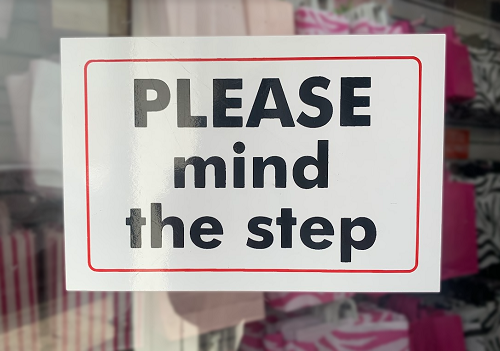 Please Mind The Step Sticker