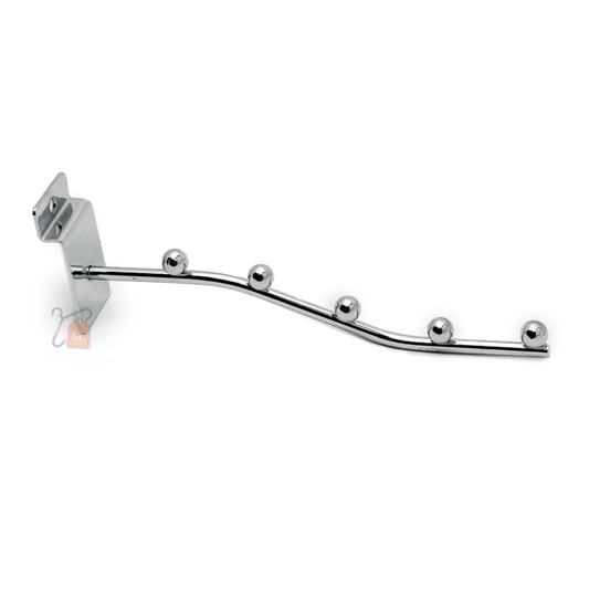Slatwall 5 Ball Sloping Arm