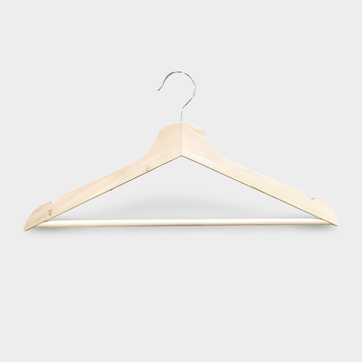 Wooden Space-Saving Flat Hanger