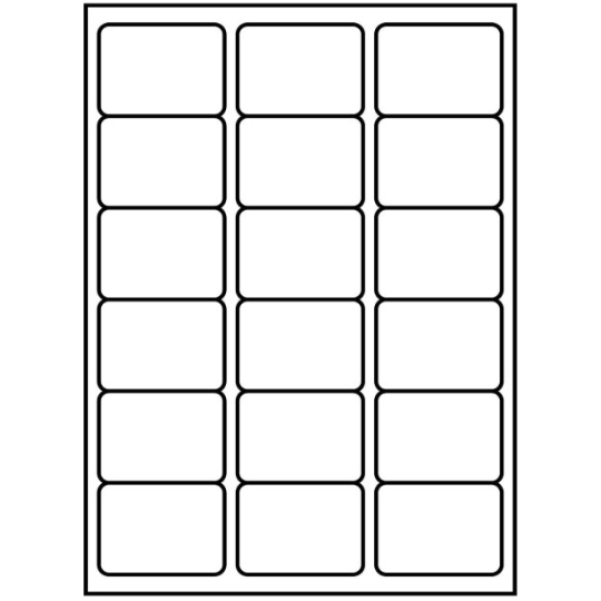White Plain Sticky Labels