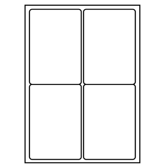 White Plain Sticky Labels