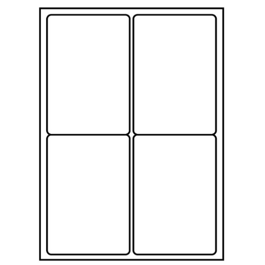 White Plain Sticky Labels