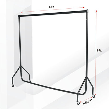 White Heavy Duty Garment Rail