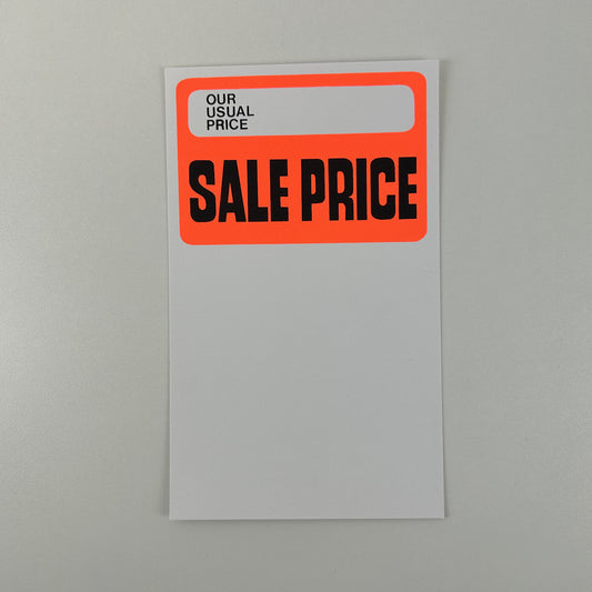 Our Usual Price Sale Cards