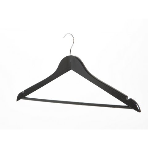 Black Wooden Adult Hanger - 44cm