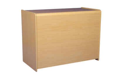 Display Counter 1200mm - White, Maple & Black