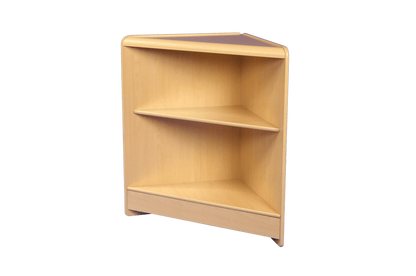 Triangular Display Corner Unit - White, Maple & Black