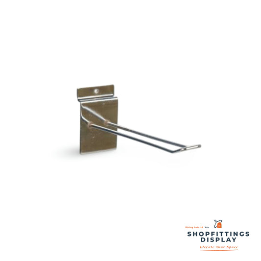 Slatwall Euro Double Hook - 8 Inch