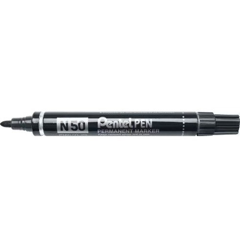 Pentel N50 Black Permanent Marker