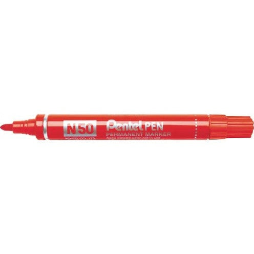 Pentel N50 Red Permanent Marker